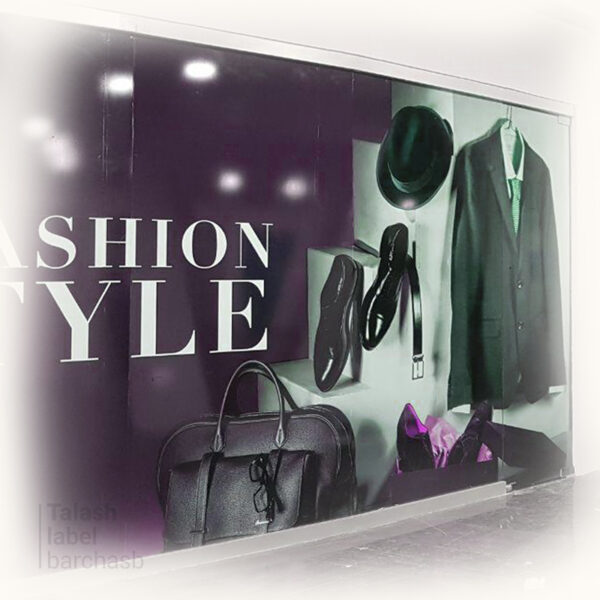 برچسب وینیل سفید عرض 120 سانت چاپ تمام رنگی #3011