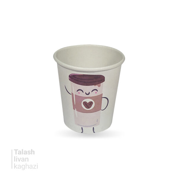 شات کاغذی قهوه گلاسه با چاپ اختصاصی 1000 عددی T6016