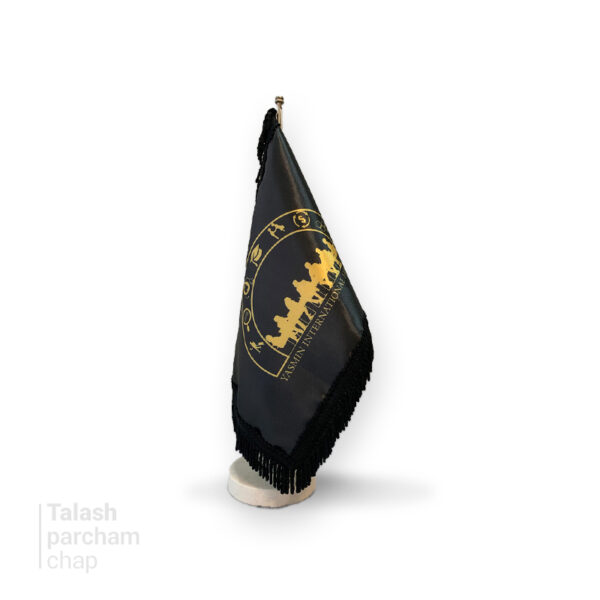 پرچم رومیزی لیزری ساتن براق دورو چاپ T9031